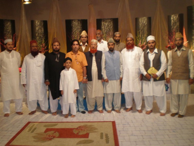 Zakaria Ashrafi (Editor naat news) With Other Naat khawans P9200010