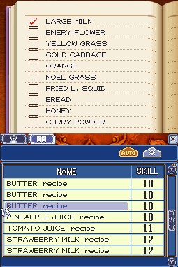 Rune Factory 2 : Les Recettes Cuisine Butter10