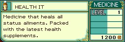 Rune Factory 2 : Le Coffre à 100% Medecine Health10