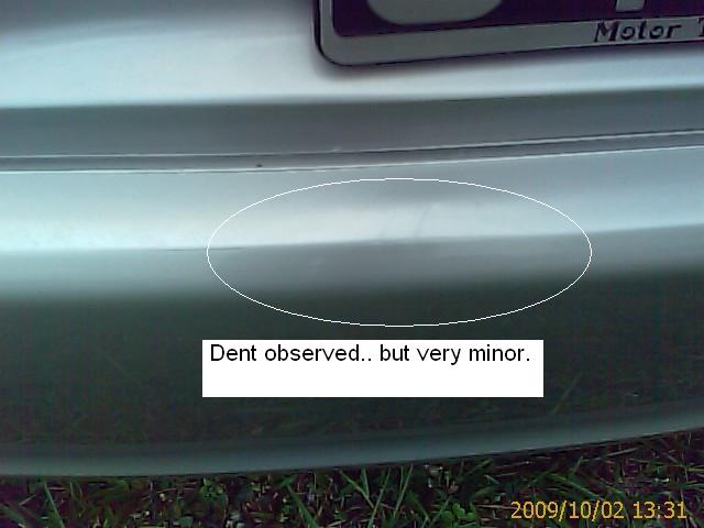 A Car Kissed My Car Backside.... Sigh!!!! Imag0111