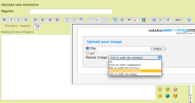 Come caricare immagini sul forum Immagi23