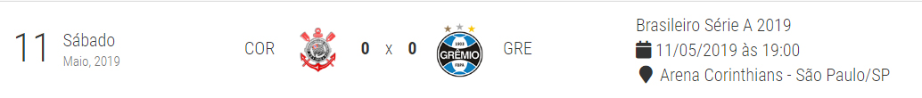 corinthians - (EMPATE) Corinthians 0 x 0 Grêmio 11/05/2019 19:00 - 4° Rodada Untitl10