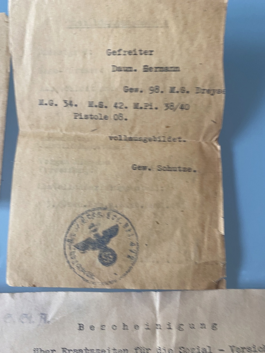 Très gros lot documents WW2 allemands+US+français Img_3923
