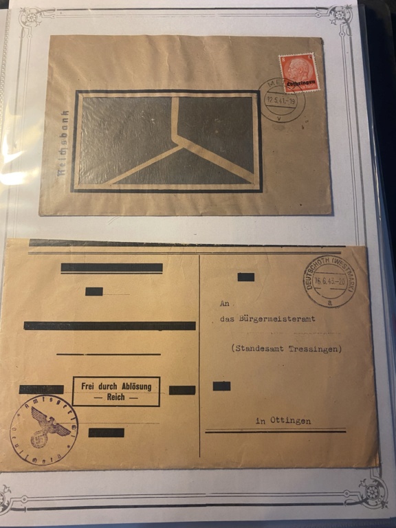 Lot important de documents allemands WW2 Moselle annexée de fait estimation Mos_110