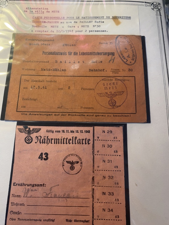 Lot important de documents allemands WW2 Moselle annexée de fait estimation Mos_3010