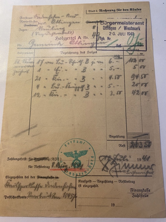 Lot important de documents allemands WW2 Moselle annexée de fait estimation Mos_3910