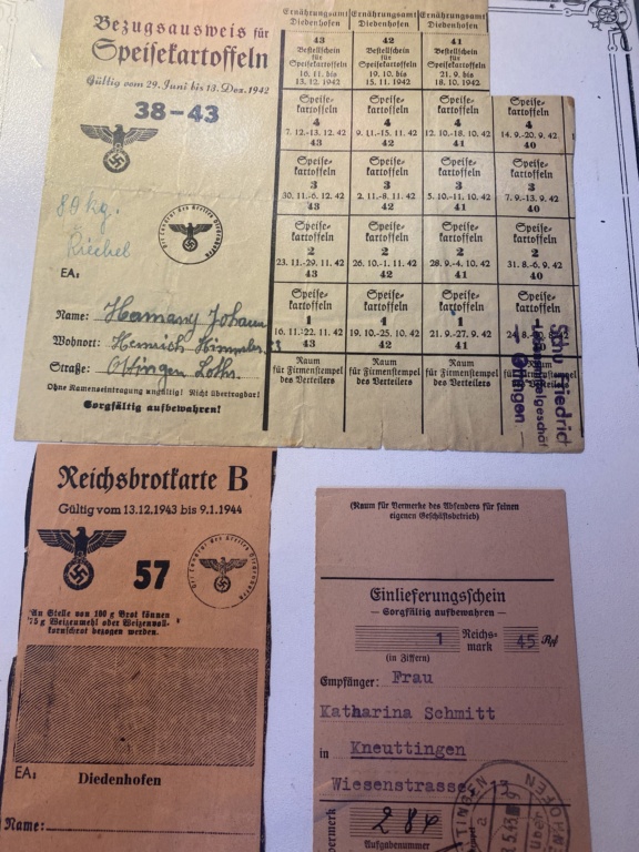 Lot important de documents allemands WW2 Moselle annexée de fait estimation Mos_4311