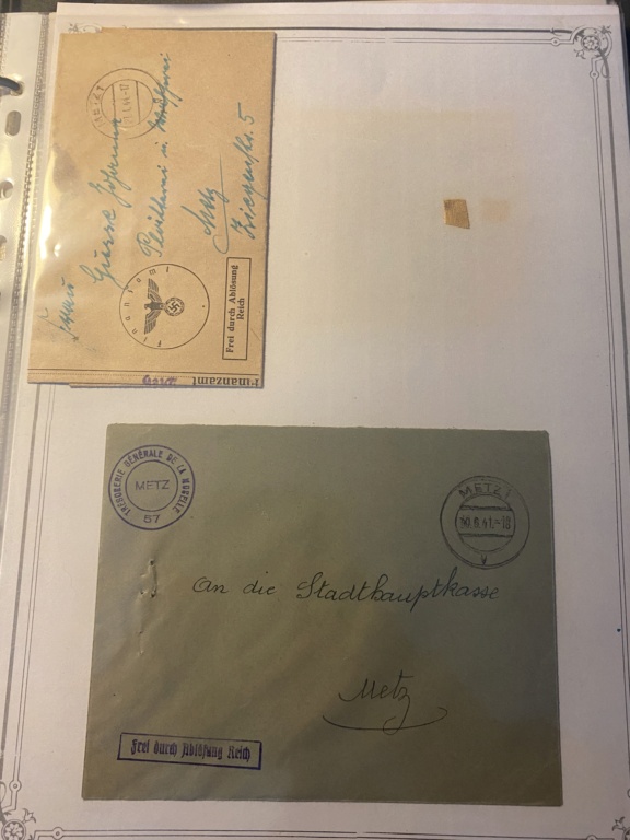 Lot important de documents allemands WW2 Moselle annexée de fait estimation Mos_710