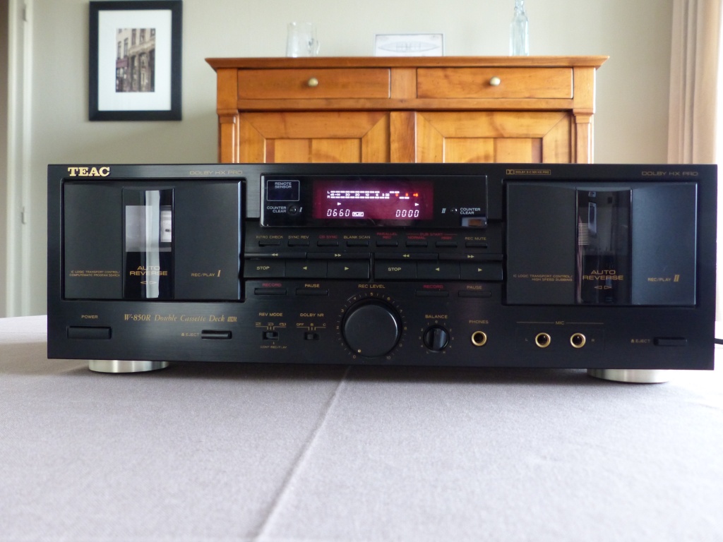 (Vends) Lecteur enregistreur double cassette TEAC W-850R P1010210