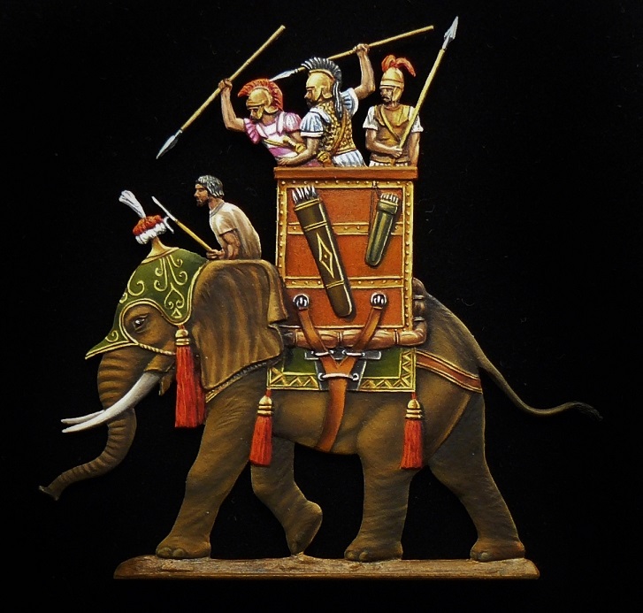 Elephant de guerre carthaginois  - plat 30mm 18_fev11