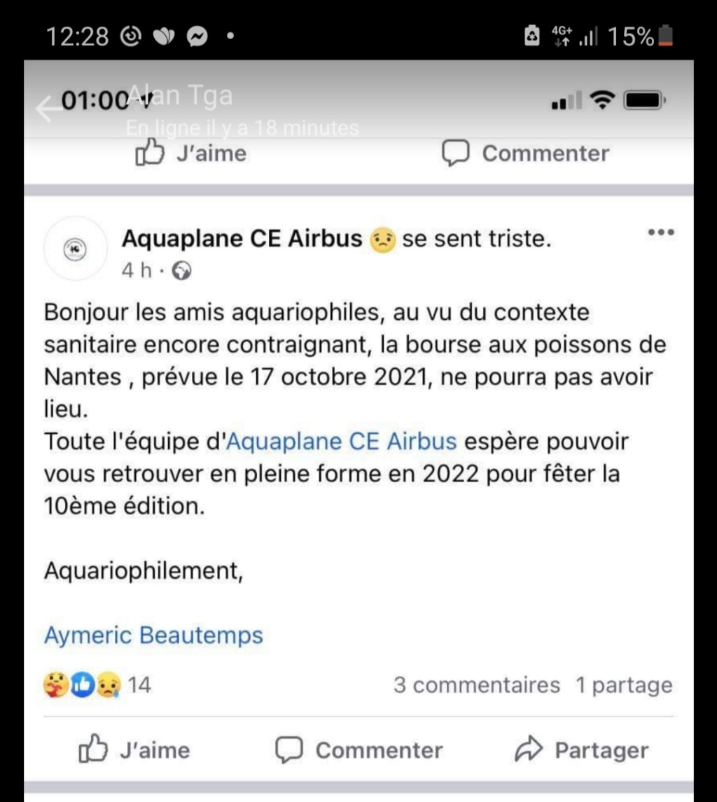 REPORT - Bourse aquariophile de Nantes (44) 20210910