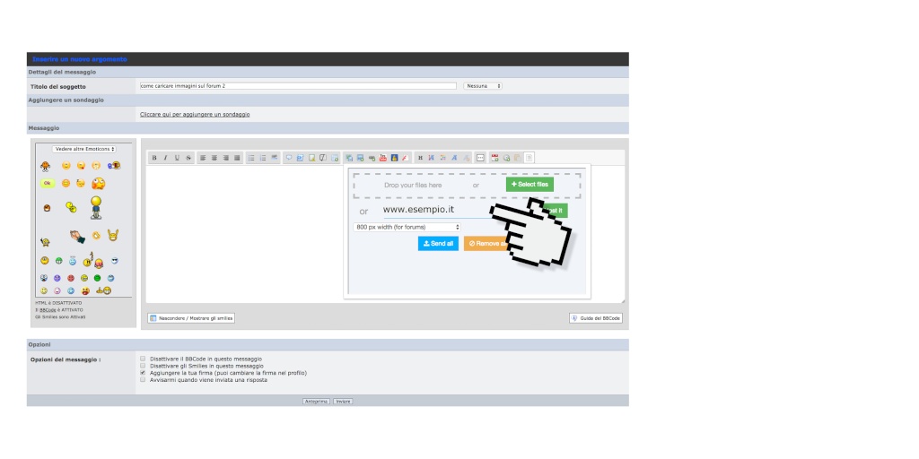 come inserire una foto - Come caricare le foto sul forum Guida aggiornata by Piero Senza_16