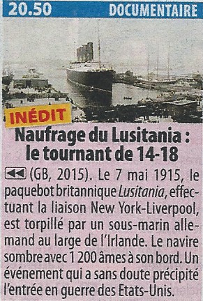 naufrage - Le RMS Lusitania - Page 9 Lusita10
