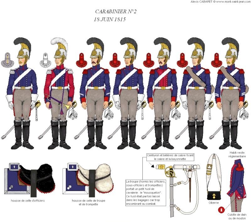 2 carabiniers Belges 1815 Carabi11