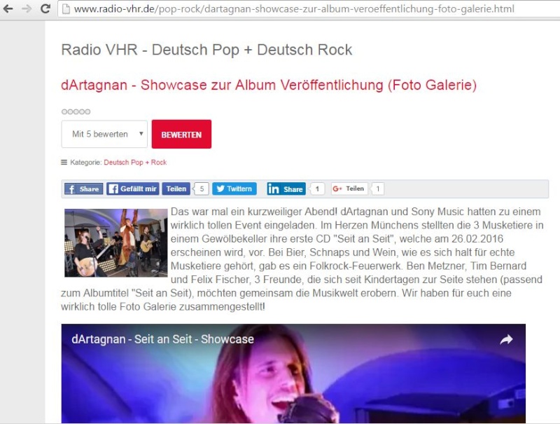 Februar 2016 Vorstellung auf  Radio VHR Radiov11