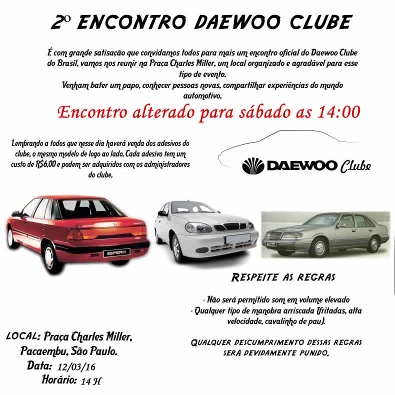 daewoo - 2º Encontro Daewoo Clube - SP 13/03/16 (REALIZADO) Encont10