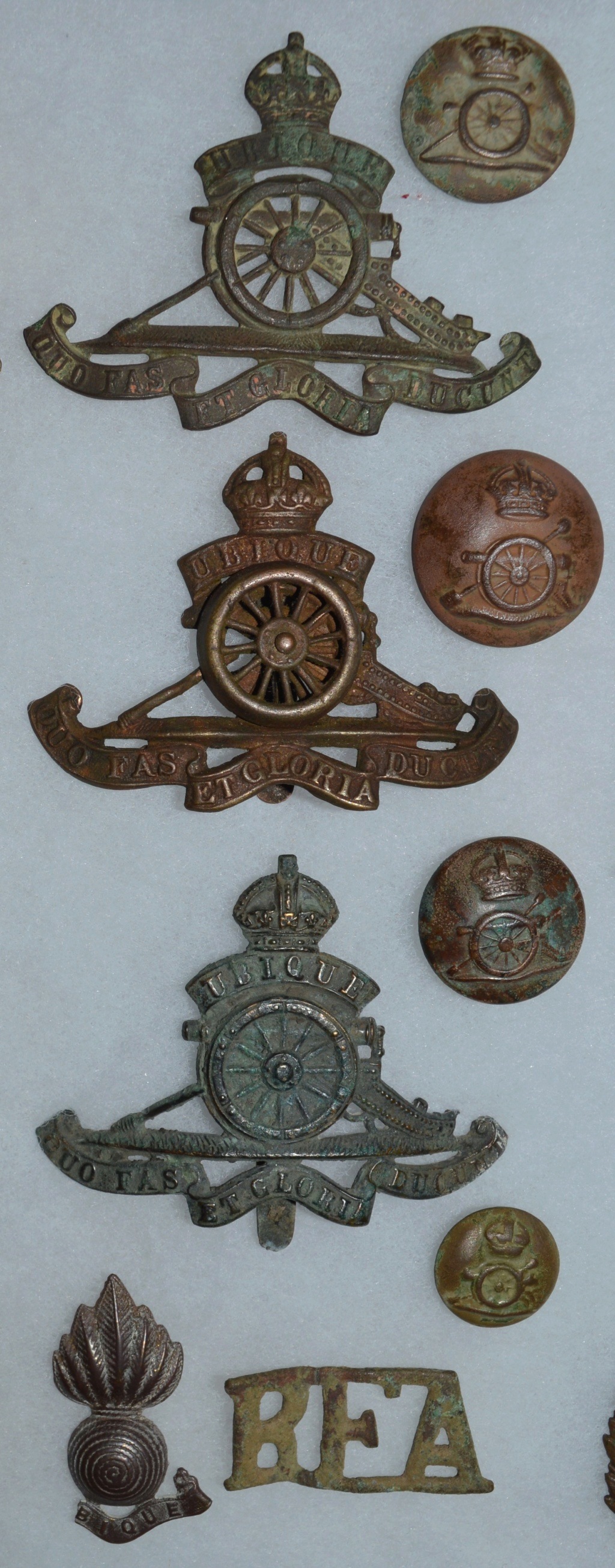 Les insignes Royal Field Artillery, Garrison Artillery, Horse Royal_15