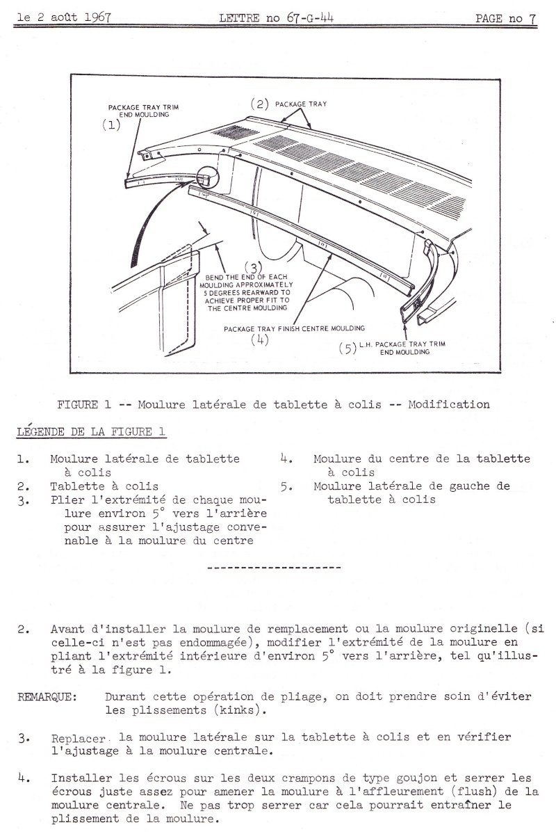 Document "Product information" 67-G-44 (en français) Produ319