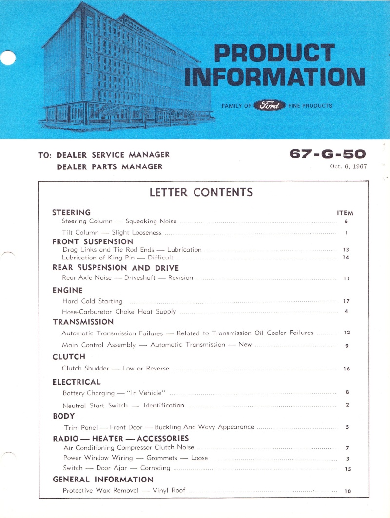 Document "Product information" 67-G-50 Produ378