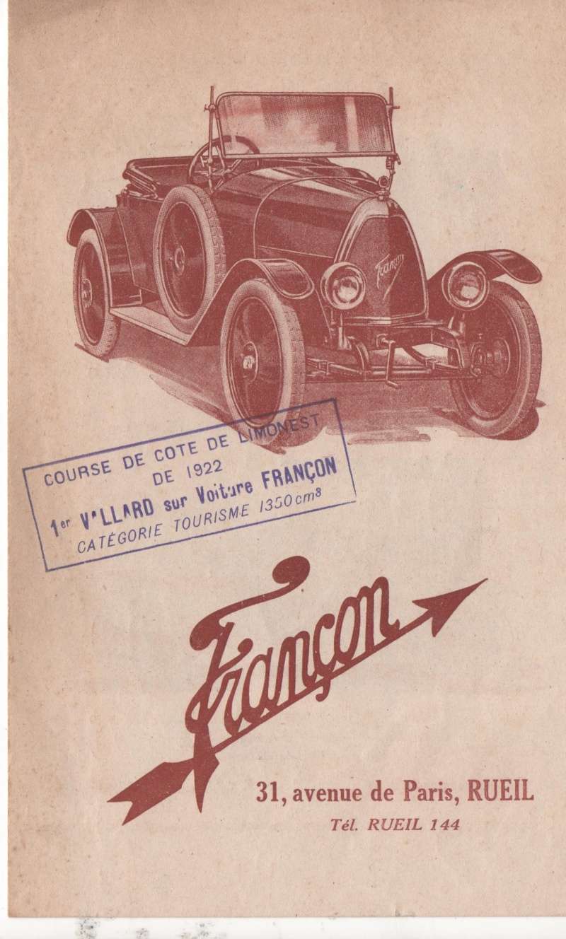 FRANCON Françon cyclecar Franyo12