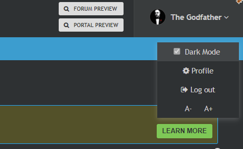 Dark Mode Admin Panel Dfdffd10