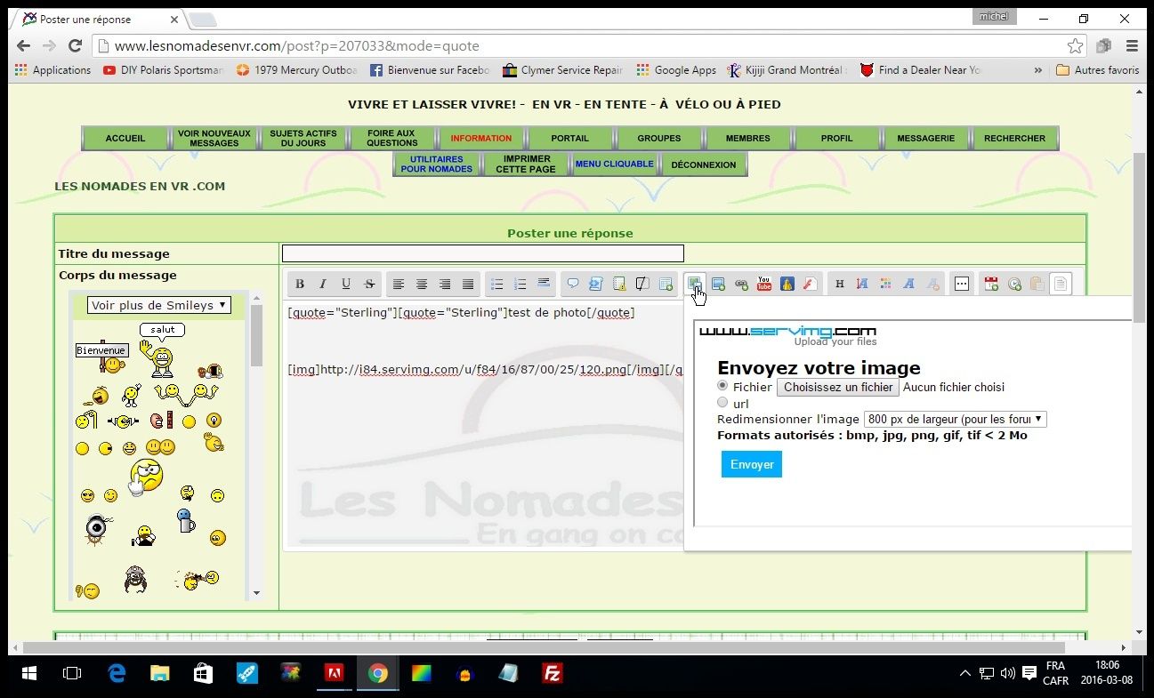 Nouveauté Servimg: Le multiupload, le Drag & Drop et l’insertion directe dans les messages sont enfin arrivés ! - Page 2 Screen13