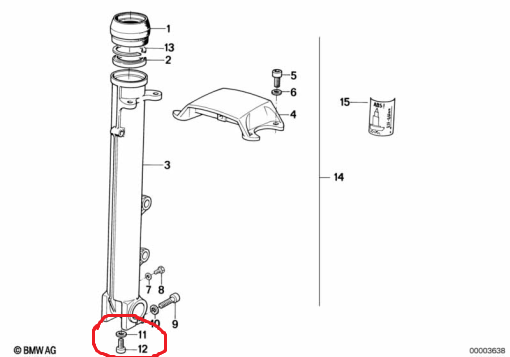 Damper rod Allen Screw B0000611