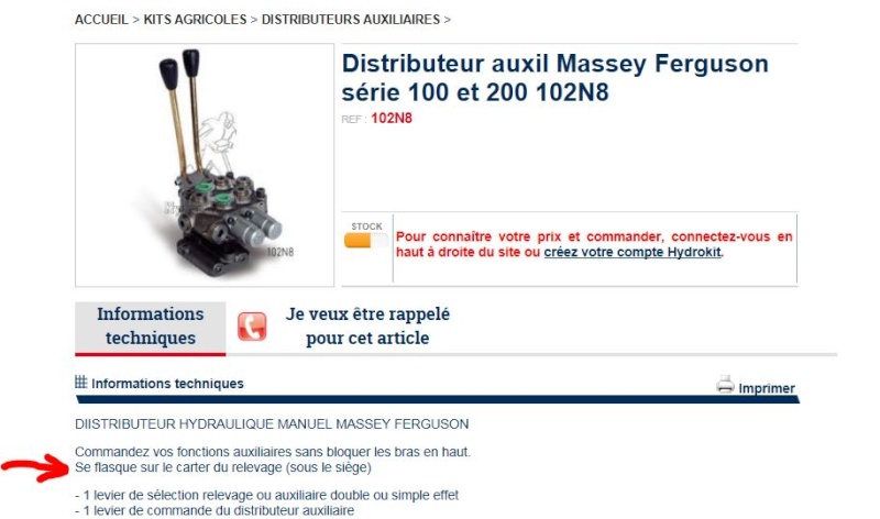 comment bloquer relevage MF 158 Captur11