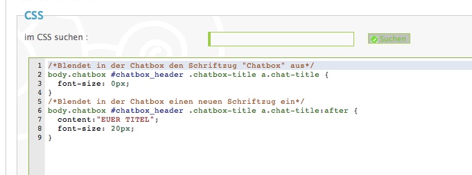 CSS-Anleitung: Chatbox eines Forums umbenennen Ohne_t10