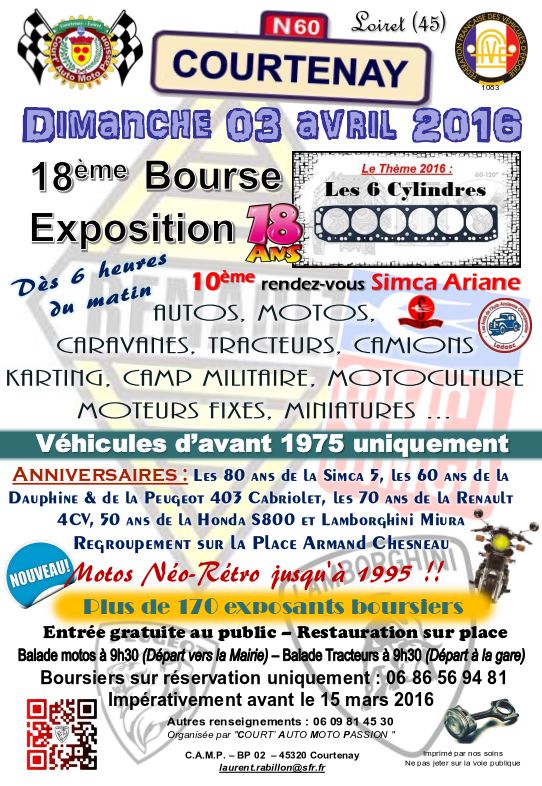 3 Avril 18ème Bourse Expo de COURTENAY (45) 2016_010
