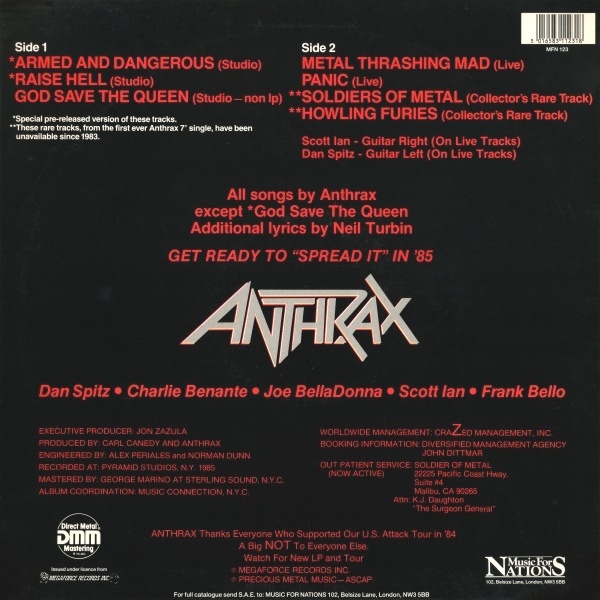 Anthrax - 1985 - Armed and dangerous 215