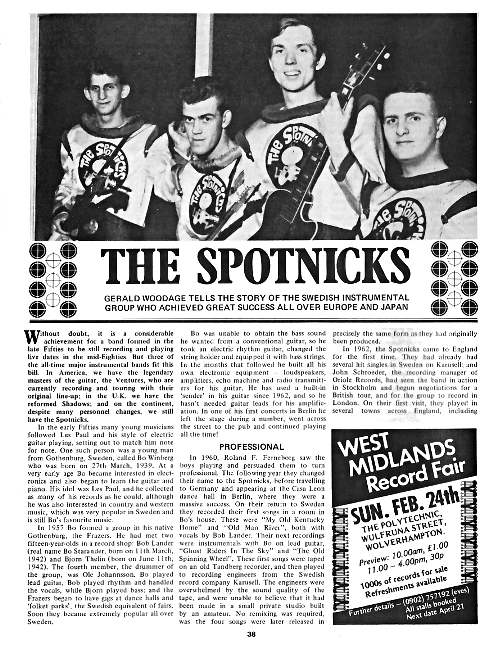 Spotnicks - revues consacrées aux Spotnicks - Page 2 Revue141