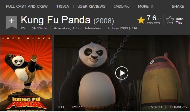 فيلم الاينمي والمغامرة والاكشن الرائع Kung Fu Panda 2008 720p BluRay مترجم بنسخة البلوري 21-05-12