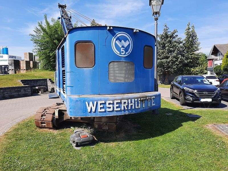 Bagger "Weserhütte 5" - auf dem "Parkplatz" schnappgeschossen am 16.06.21 20210622