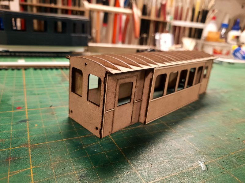 Triebwagen der KFE in 0e gem. Lasercut-Bausatz von V8maschine (Ingo)-Baubericht 20220746