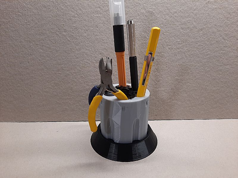 Link 3D-Druck - Stifthalter in Form einer Revolvertrommel B42