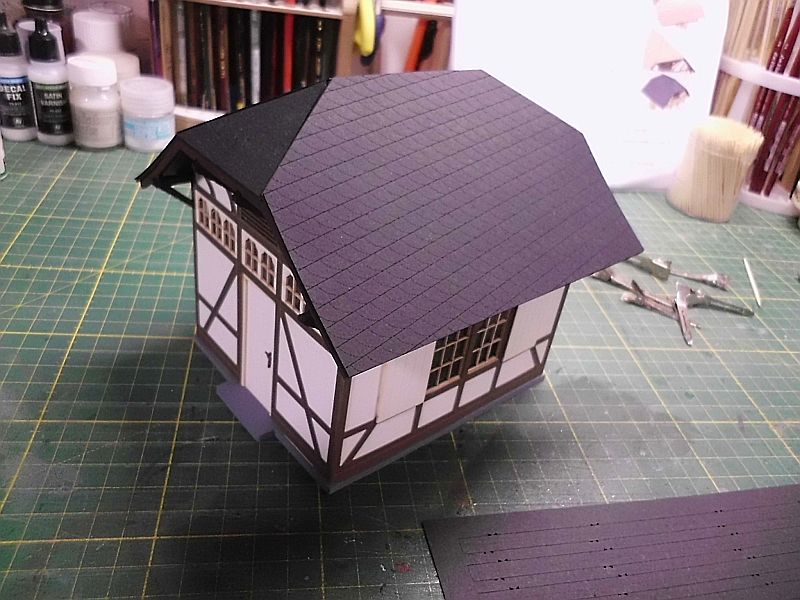 te-miniatur 1220 - Verkaufspavillon - Lasercut-Bausatz in 1/45 - Fertig Dsci0974