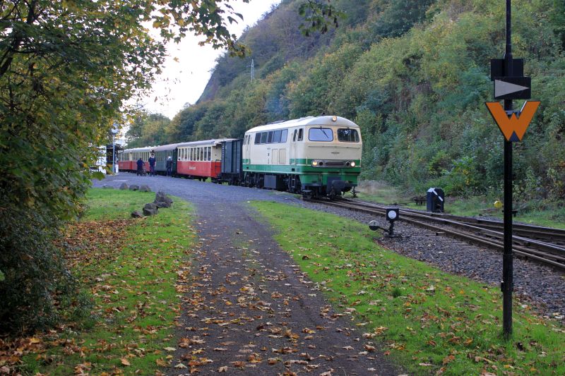 Brohltalbahn - Besuch am 27.10.22, Lok D5 und Lokschuppen Img_9050