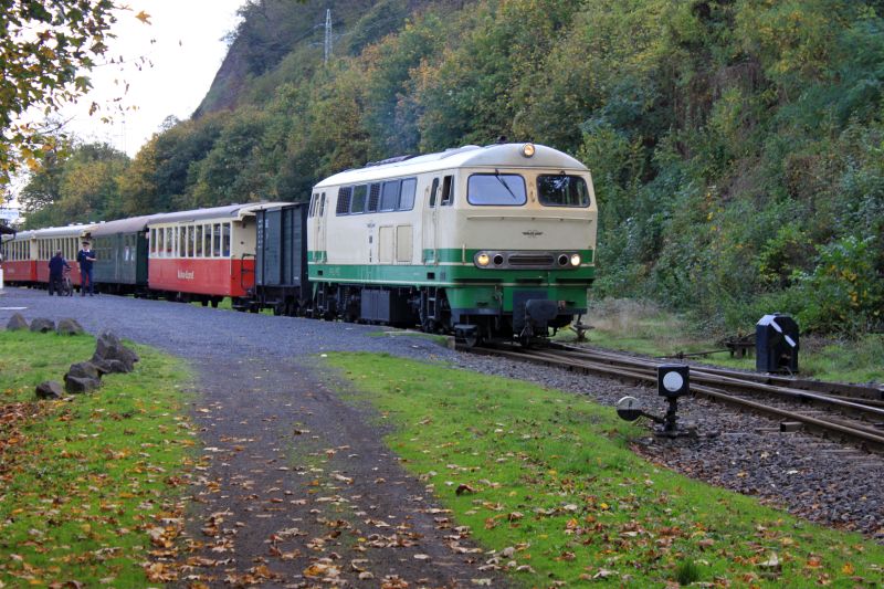 Brohltalbahn - Besuch am 27.10.22, Lok D5 und Lokschuppen Img_9051