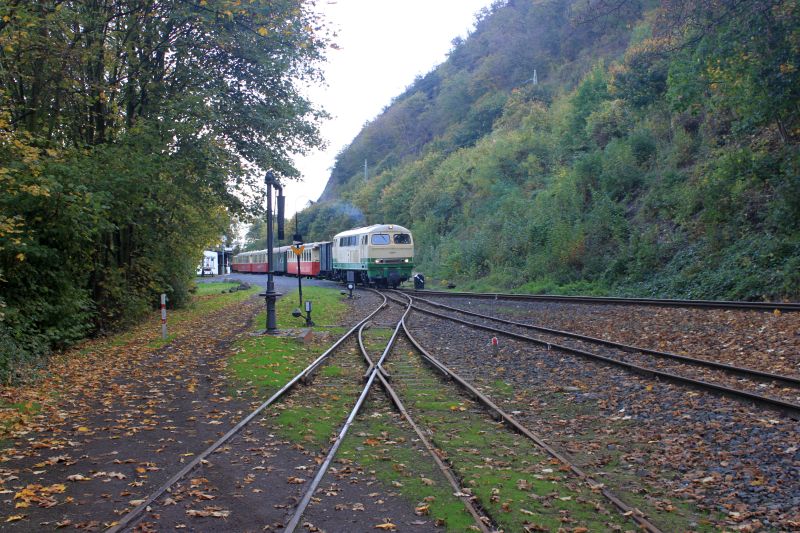 Brohltalbahn - Besuch am 27.10.22, Lok D5 und Lokschuppen Img_9052