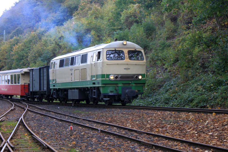 Brohltalbahn - Besuch am 27.10.22, Lok D5 und Lokschuppen Img_9053