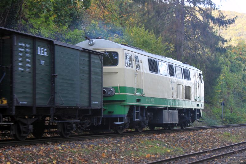 Brohltalbahn - Besuch am 27.10.22, Lok D5 und Lokschuppen Img_9054