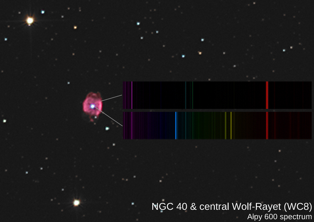 NGC40 et son étoile de Wolf-Rayet Planch10