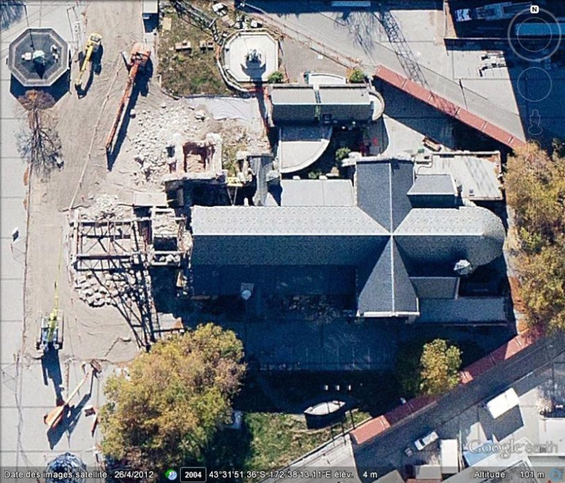 [Nouvelle-Zélande] - Cathédrale de Chrischurch : avant et après le tremblement de terre du 22 février 2011 A11