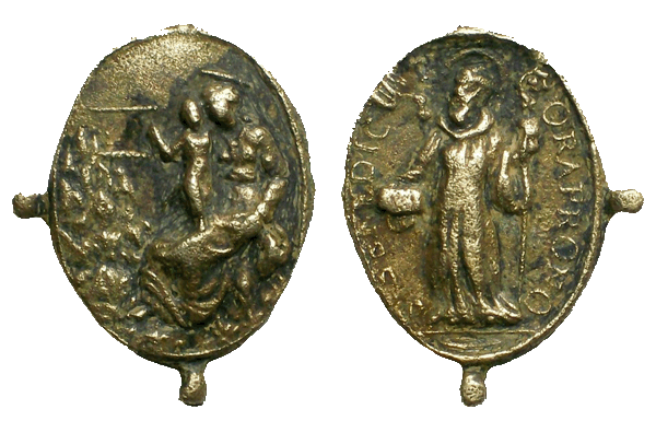 Medalla N. S. de Montserrat / San Benito - ff. s. XVI- XVII (R.M. Pe Montserrat 4) Montse16