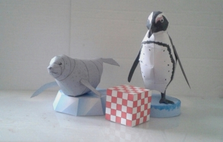 Pinguin und Robbe gebaut von Virgilia 20160222