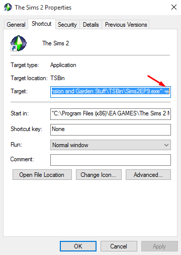 How to play The Sims 2 in windowed mode. Screen10