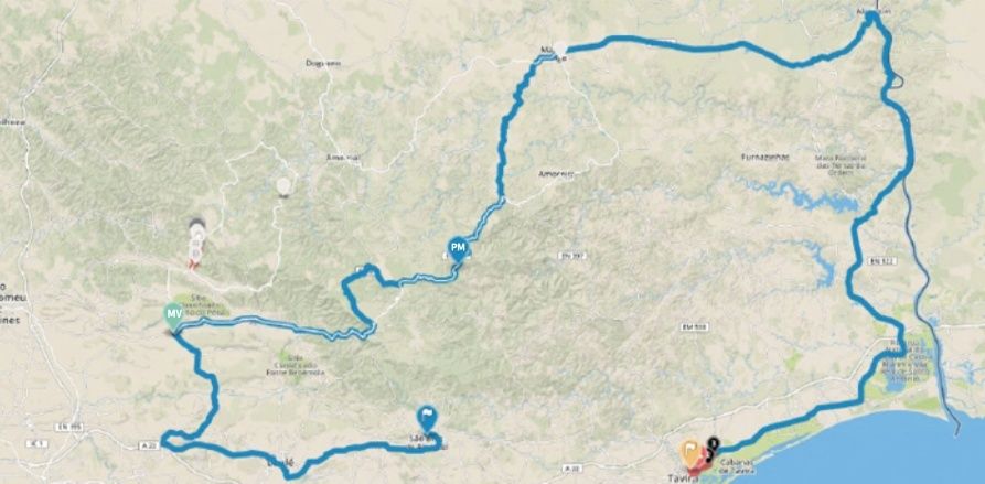 planimetria 2016 » 42nd Volta ao Algarve em Bicicleta (2.1) - 4a tappa » S. Brás de Alportel › Tavira (187.3 km)