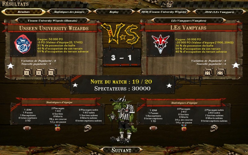 [Le Lapin Troll] Unseen University Wizards 3 - 1 Les Vampyars [Cuivenen] Bloodb12