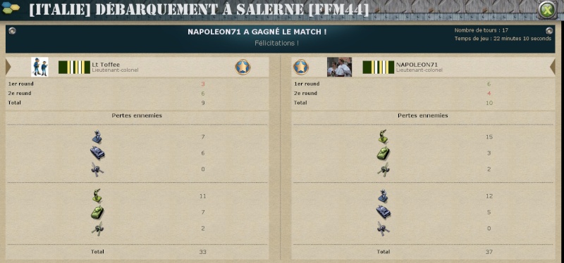 J5 - Lt Toffee vs Napoleon71 (score : 1-3) Memoir10